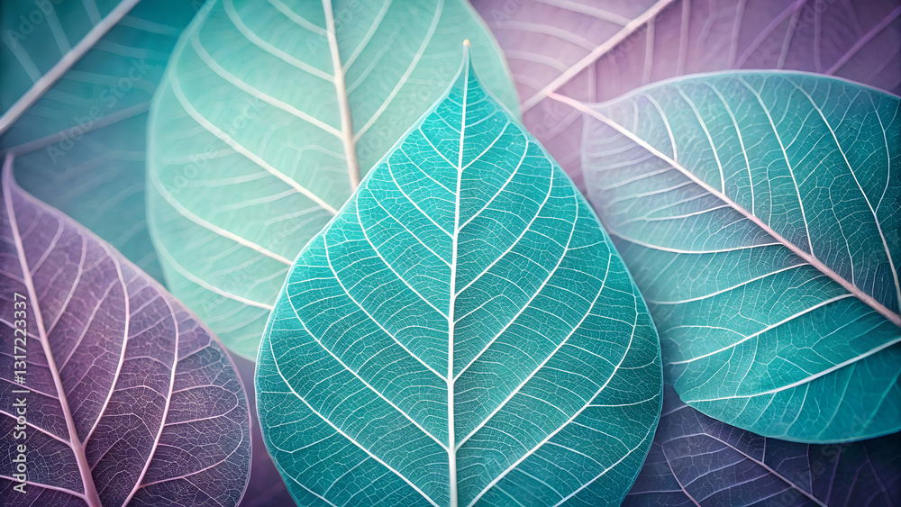 Obraz premium Close up of vibrant, translucent leaves.