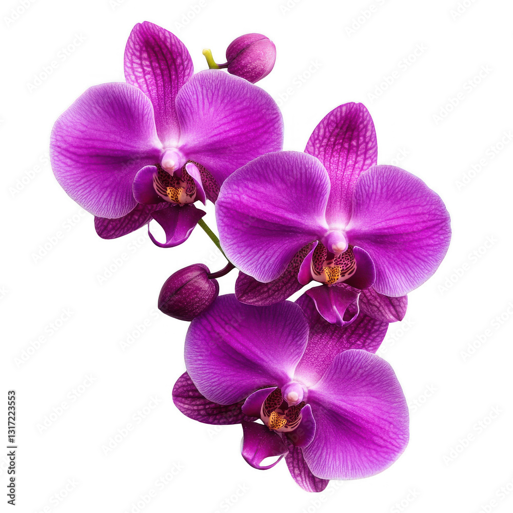 A vibrant cluster of purple orchids showcasing delicate petals and rich textures. A vibrant cluster of purple orchids showcasing delicate petals and rich textures.