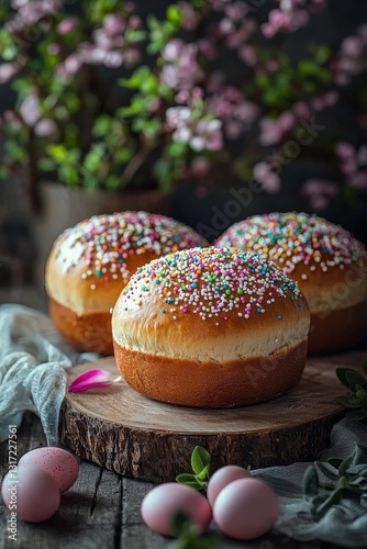 Wallpaper Mural Traditional Sweet Kulich Bread Served During Easter Celebrations Torontodigital.ca