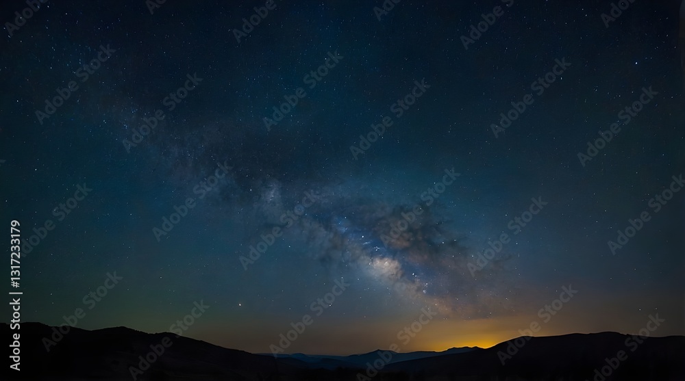 Fototapeta premium A starry night sky background