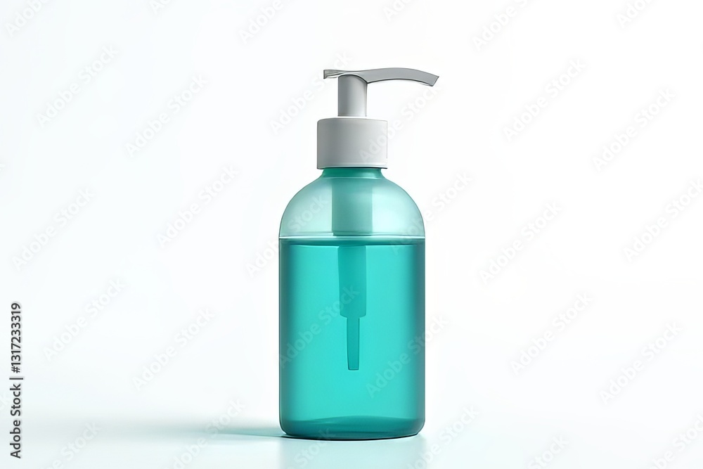 Teal Hand Sanitizer Bottle with Pump Dispenser - Clean and Modern Design Teal Hand Sanitizer Bottle with Pump Dispenser - Clean and Modern Design