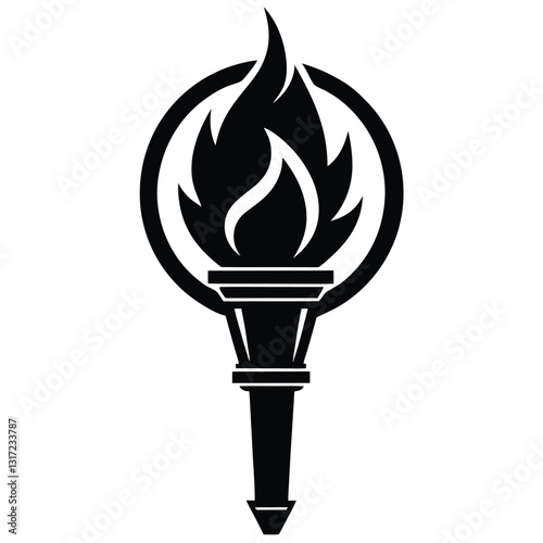 torch with fire