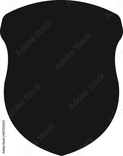 Shield icon. Protect shield security. Badge quality symbol. Logo or emblem. Protection and safeguard symbol Vector illustration