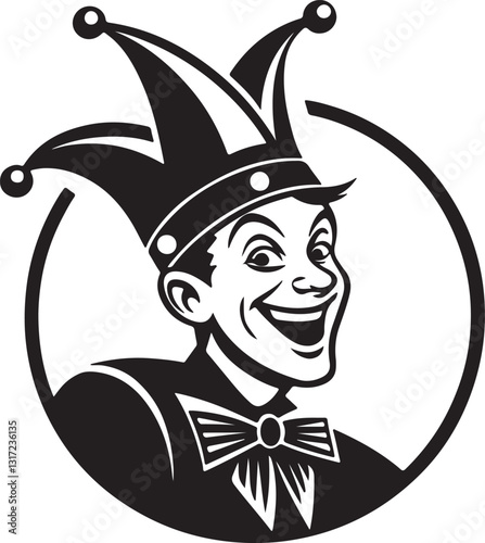 Logo and icon vector and illustration design of April Fool's Day.