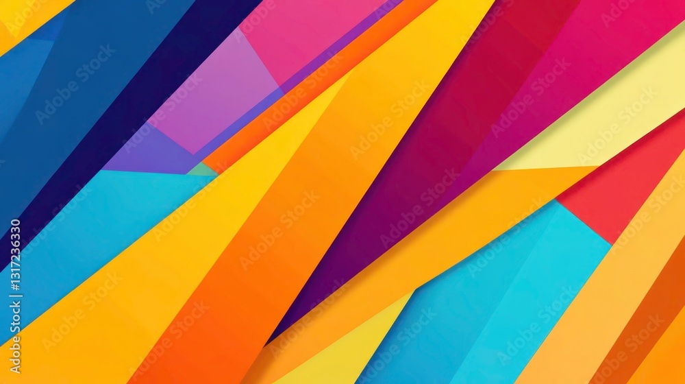Abstract background with vibrant geometric shapes and dynamic composition Abstract background with vibrant geometric shapes and dynamic composition