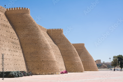 Walls of the citadel Ark of Bukhara