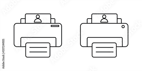 printer icon, printing machine.vector illustration