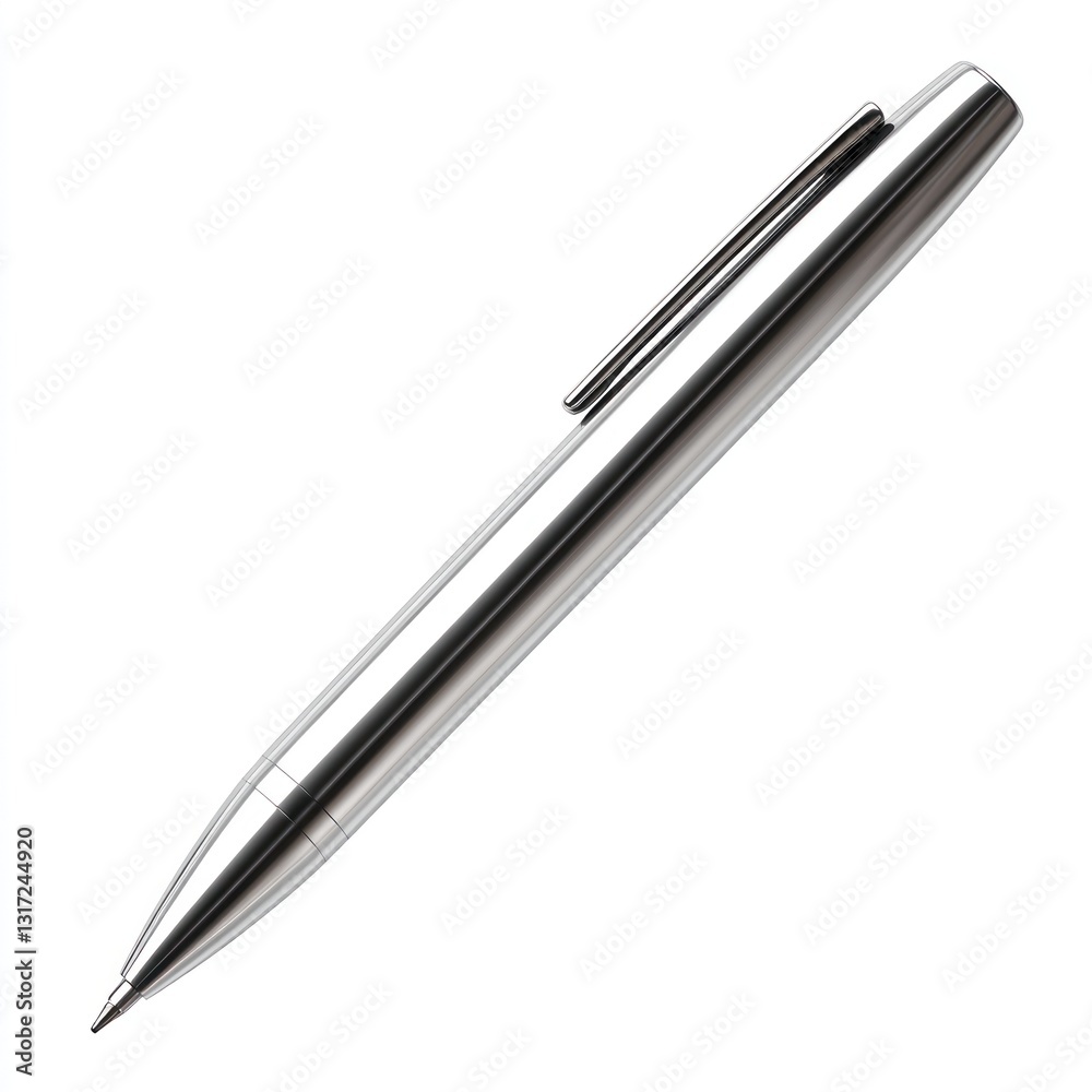 Sleek chrome ballpoint pen Sleek chrome ballpoint pen