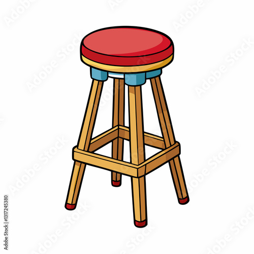 barstool isolated on white