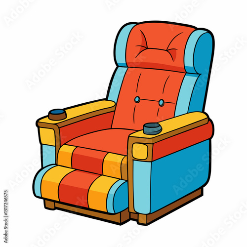 recliner isolated on white