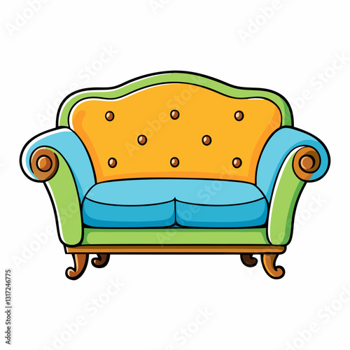 sofa isolated on white background