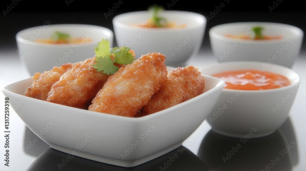 Crispy Bites with Sauce (1) Crispy Bites with Sauce (1)