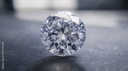 Round brilliant cut diamond photo