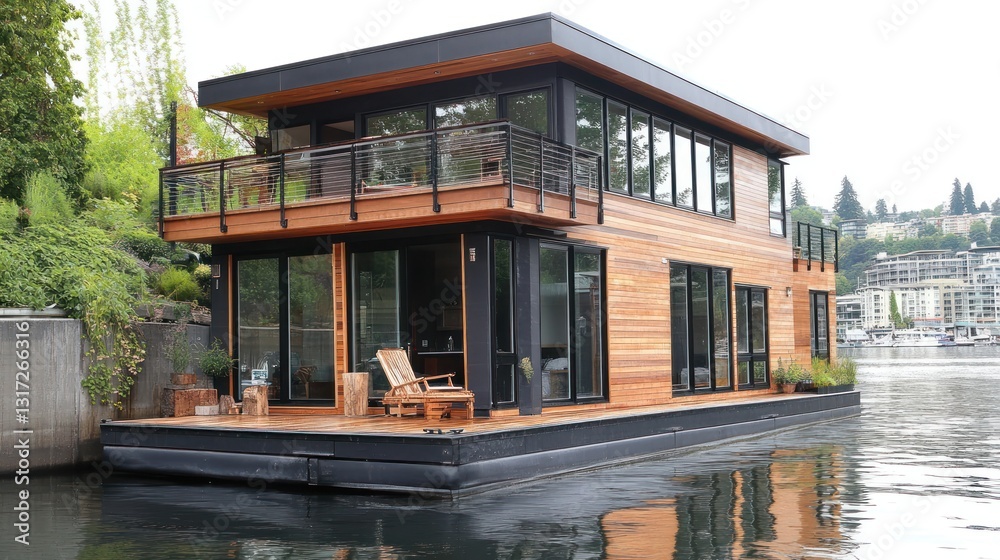 Luxury Floating Home on Calm Water