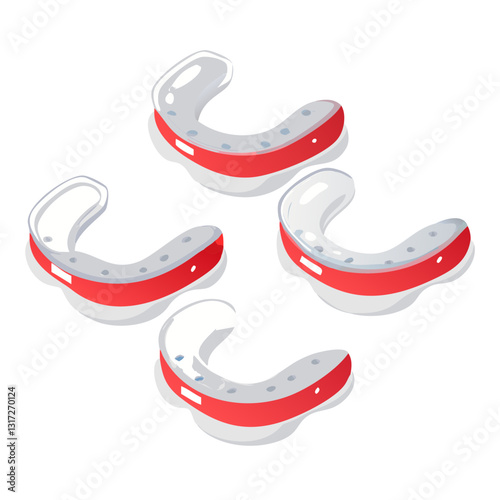 Translucent NFL Mouthguards – Team-Colored Trim & Water Droplets