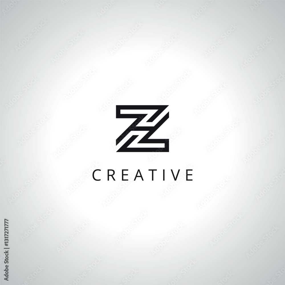 Obraz premium Abstract ZH HZ Monogram Logo Template With Vector Eps.