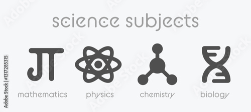 Science Subject Icon Set