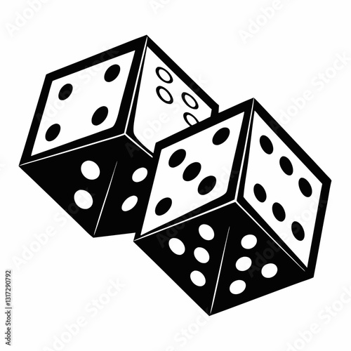 dice on black
