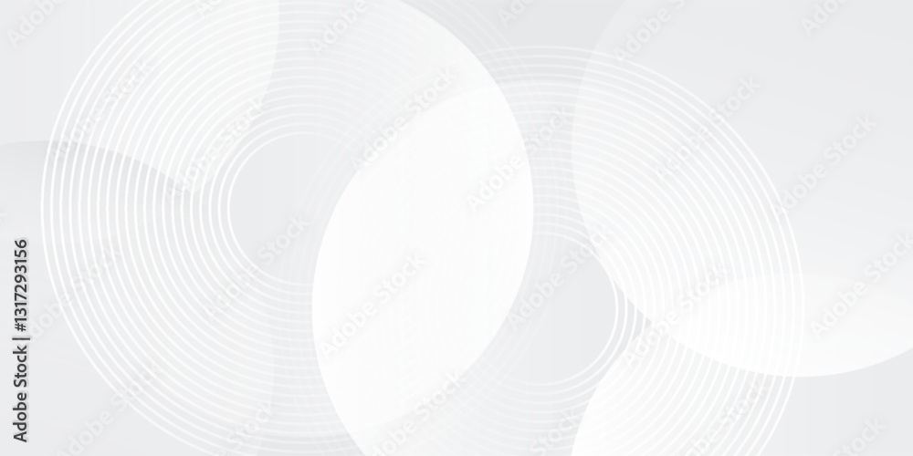 Fototapeta premium Modern white geometric abstract background overlap layer on bright space with lines effect decoration. Modern graphic design abstract modern art illustration