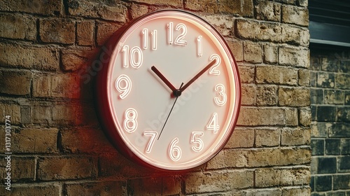 Wallpaper Mural An intelligent security system merging with a stylish wall clock, displaying real-time updates in a sleek, modern format. Torontodigital.ca