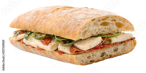 Bocconcini Tomato Pesto Ciabatta Sandwich