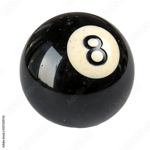 Black Eight Ball Isolated