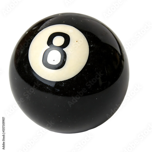 Black Eight Ball Isolated