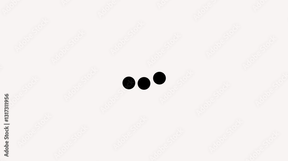 bar for dot loading animation video, footage of motion graphic animation. Dot shapes loader download upload for web design.