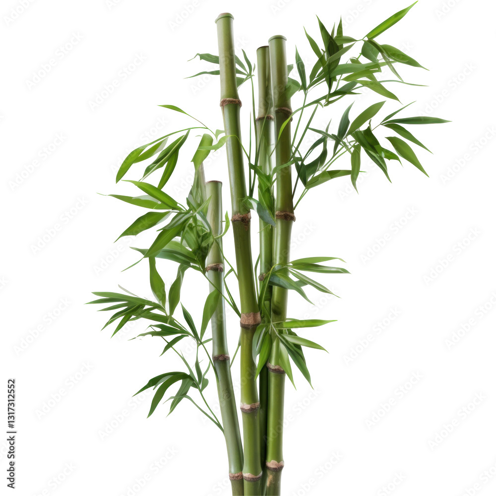 Fototapeta premium bamboo isolated on white background