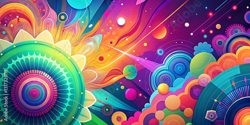 abstract painting canvas