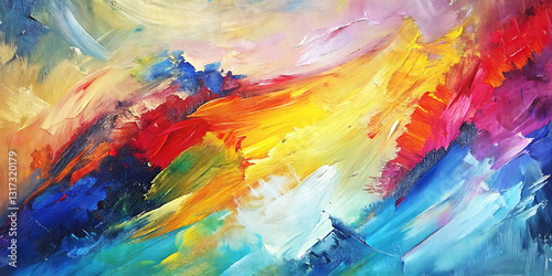 abstract painting canvas
