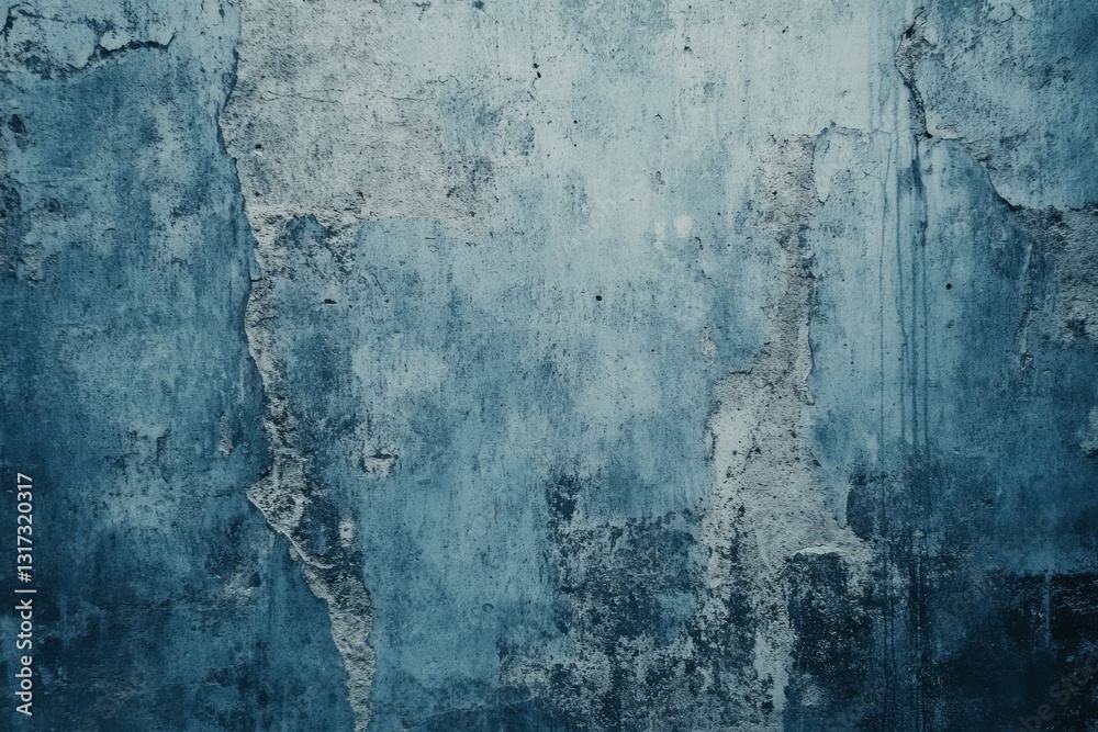 Obraz premium Weathered wall with peeling paint and texture. AI generated