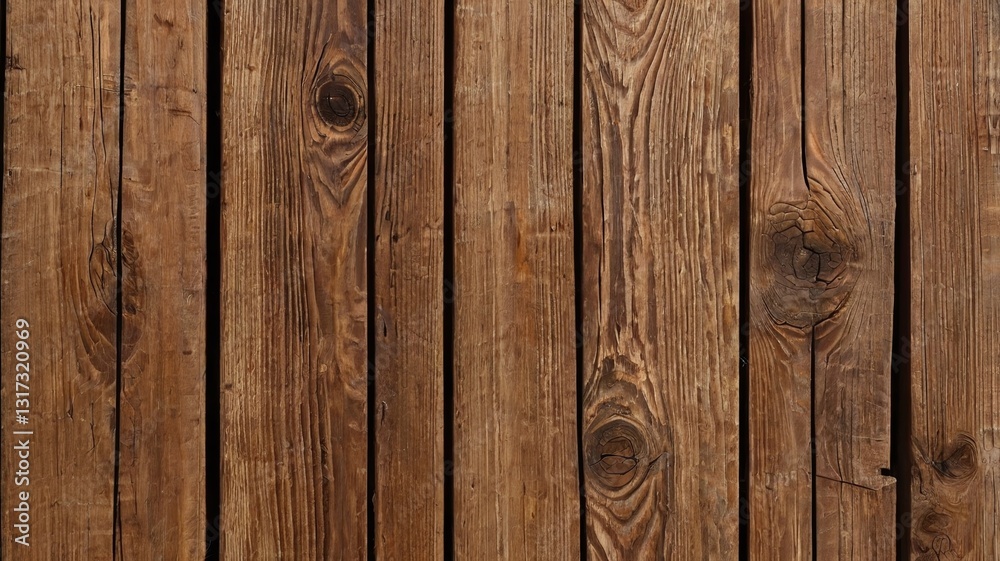Naklejka premium Brown wooden background. Wooden planks. Wood texture. Natural wooden wall background or texture.