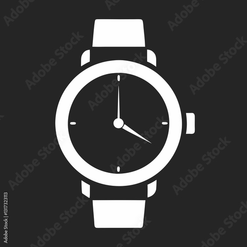 vector illustration of a watch