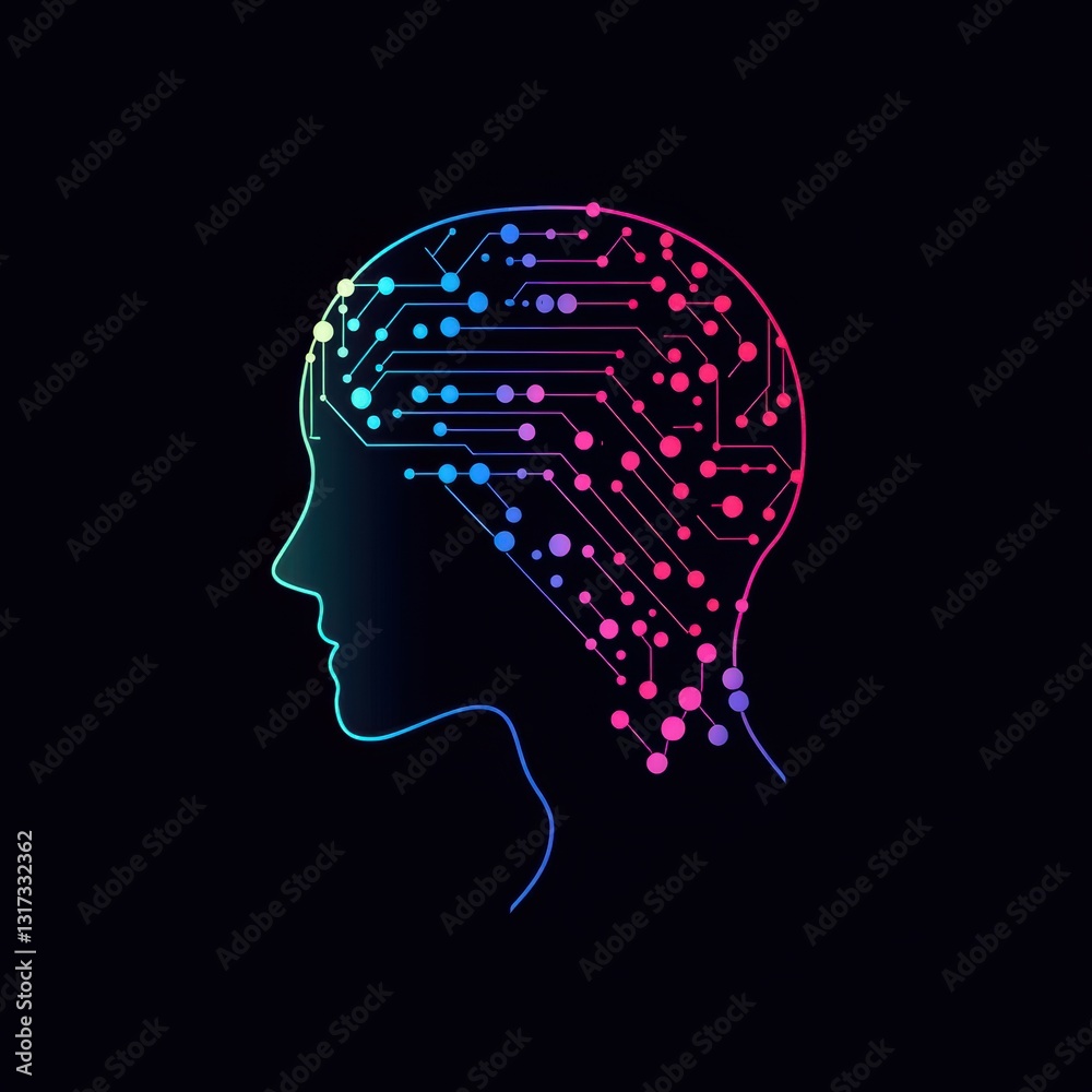 Obraz premium Ai software shaping logo brand visuals