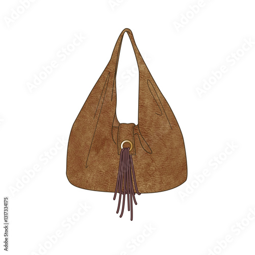 Hobo bags vector template technical design by adobe illustrator.