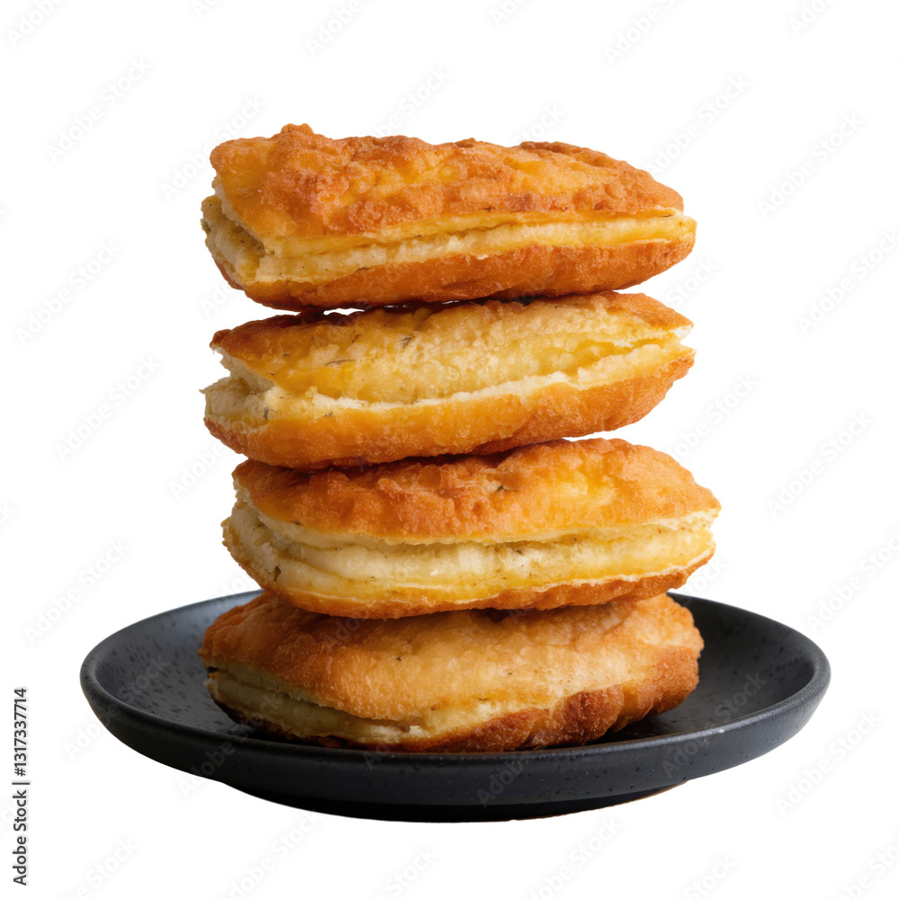 Crispy Fried Sesame Pastry Stack Crispy Fried Sesame Pastry Stack