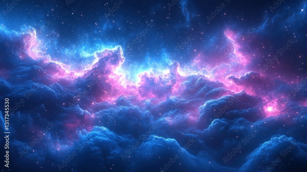Fototapeta premium Cosmic nebulae, vibrant colors (1)