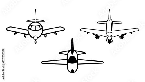  Three airplanes flying in formation representing the thrill of aviation and the spirit of exploration






