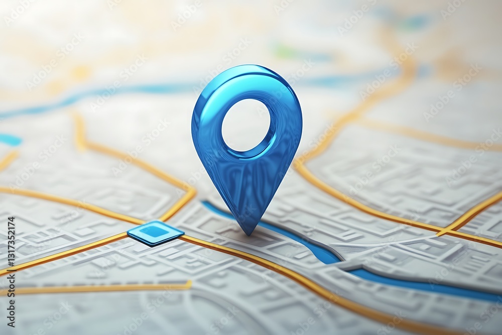 3D Location Pin Icons for Navigation and GPS Mapping in Travel Routes 3D Location Pin Icons for Navigation and GPS Mapping in Travel Routes