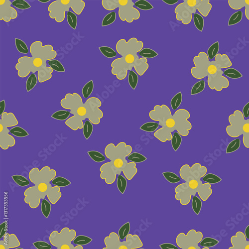 Elegance pink floral stems seamless pattern on a grey background. Vector hand drawn. Artistic, abstract flowers and tiny leaves, buds bells printing. Template for designs, fabric, fashion, textile