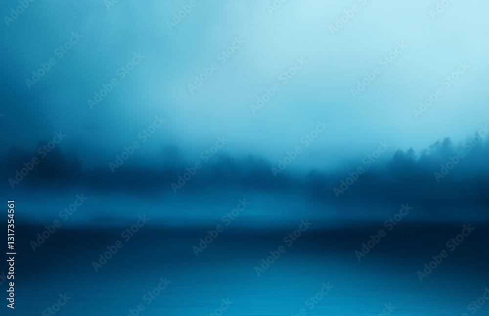 Fototapeta premium Abstract Blue Background with Blurred Lines and Soft Lighting – Serene and Calming Digital Design for Modern Aesthetic