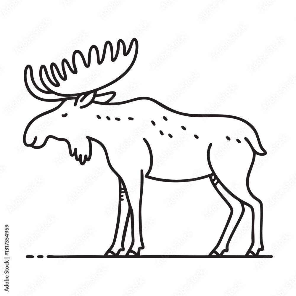 Obraz premium animals line