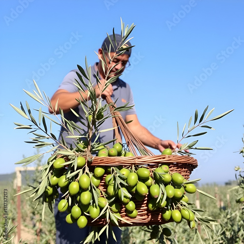 Raccolta delle olive e produzione olio extravergine di oliva in puglia, italia
