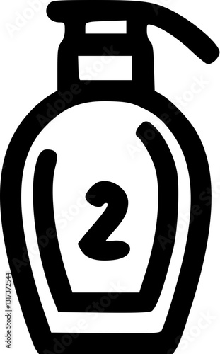  Barbershop Icon  in Linear Style