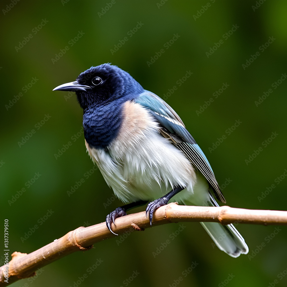 Obraz premium The tui (Prosthemadera novaeseelandiae) is an endemic passerine bird of New Zealand.