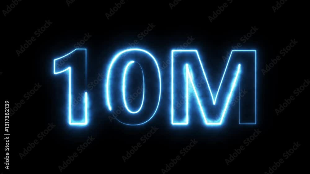 Abstract neon text 10M .congratulations for 10M. 10MFollower neon Text And Firework Animation Subscribers. neon text 5kk number with 4k animation. Abstract neon text 10M .congratulations for 10M. 10MFollower neon Text And Firework Animation Subscribers. neon text 5kk number with 4k animation.