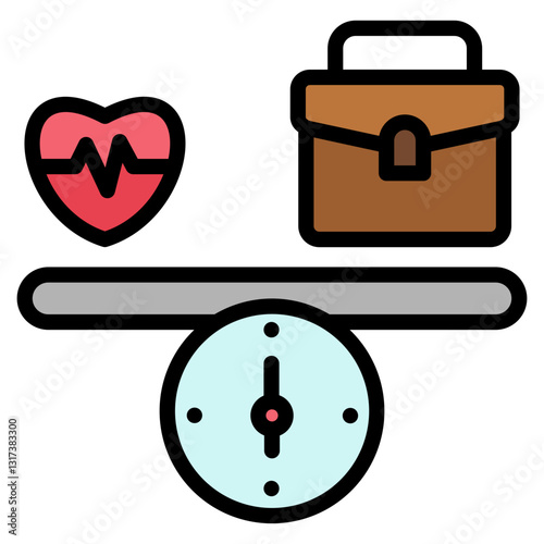 Work Life Balance Icon
