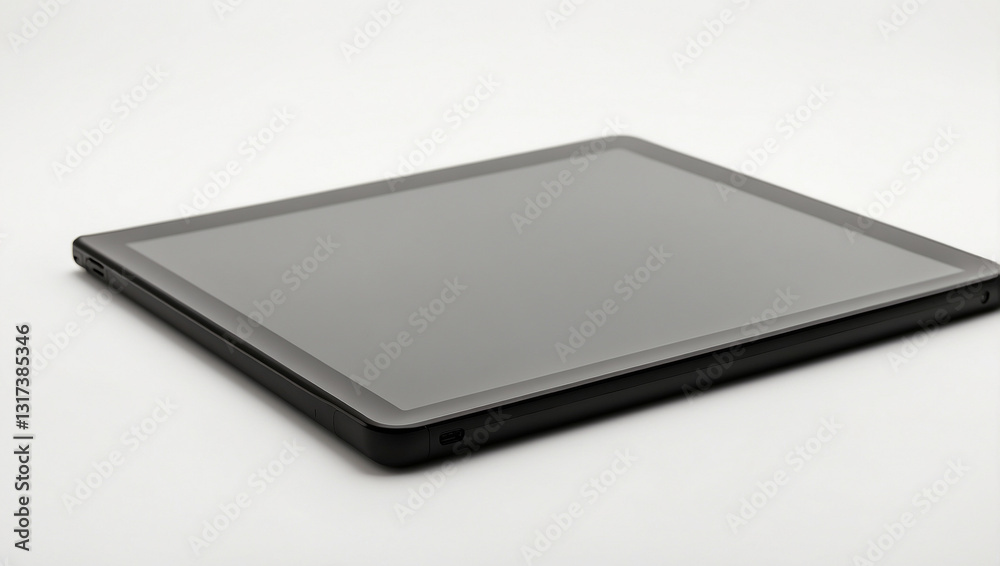 Stylish Black Tablet Computer Featuring a Blank Screen Ideal for Creative Projects and Presentations Stylish Black Tablet Computer Featuring a Blank Screen Ideal for Creative Projects and Presentations
