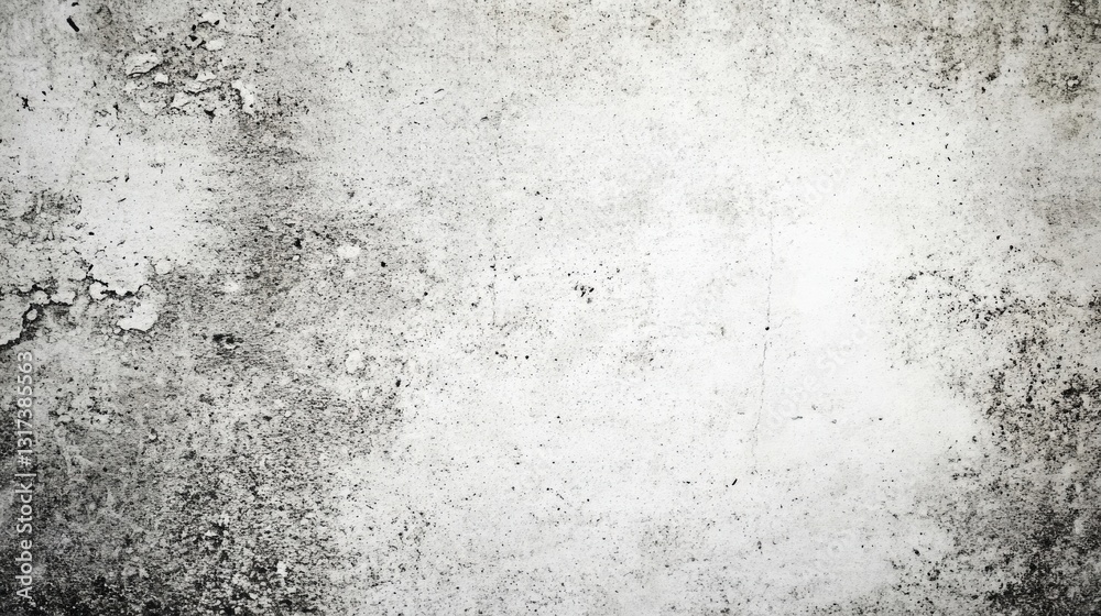 Fototapeta premium Textured concrete wall with weathered gray and white patterns, ideal for backgrounds in design projects